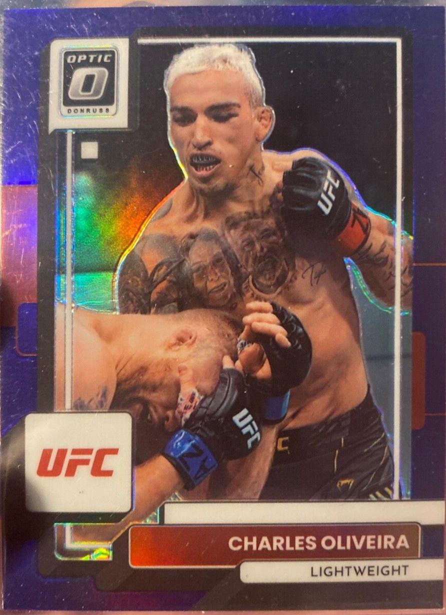 Charles Oliveira 2023 Panini Donruss Optic UFC Base #51 Purple
