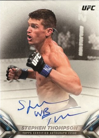 Stephen Thompson 2018 Topps UFC Knockout Knockoutautographs #KA-ST Red