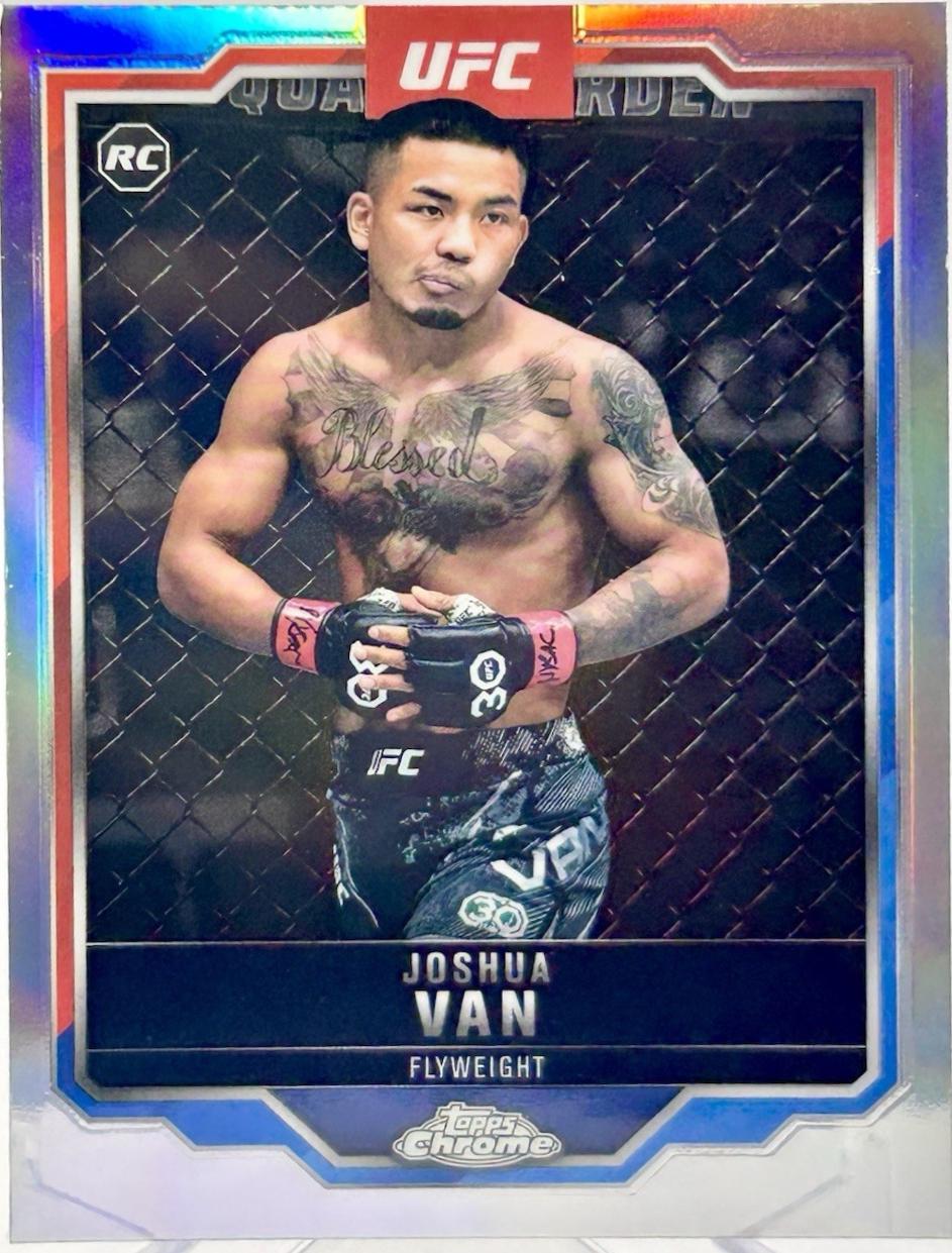Joshua Van 2025 Topps Chrome UFC Base #136 Refractor