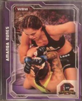 Amanda Nunes 2014 Topps UFC Champions Base #35 Purple