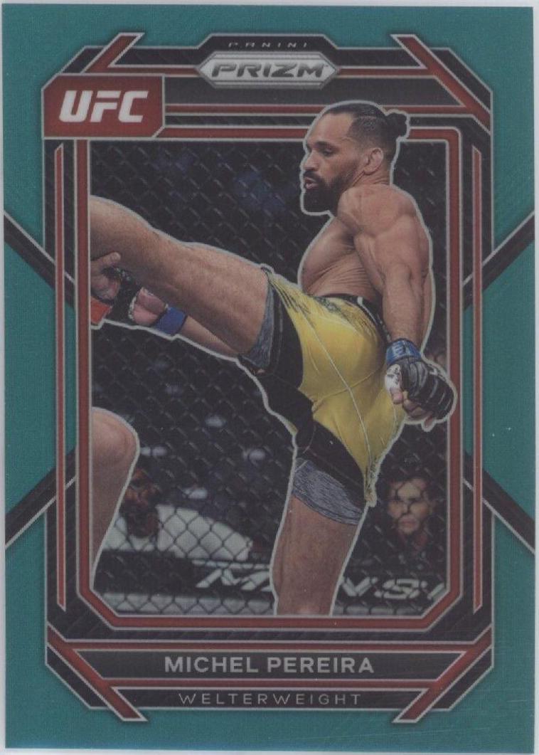 Michel Pereira 2023 Panini Prizm UFC Base #192 Teal