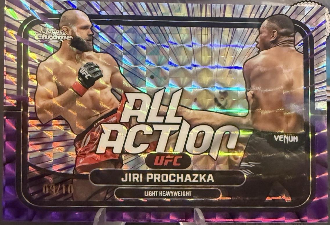 Jiri Prochazka 2026 Topps Chrome UFC All-Action #AA-30 Black Refractor