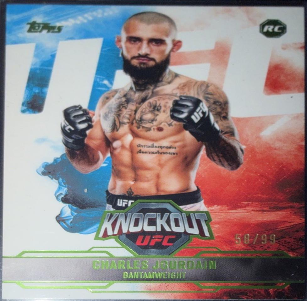 Charles Jourdain 2025 Topps Knockout UFC Base #49 Lime Green