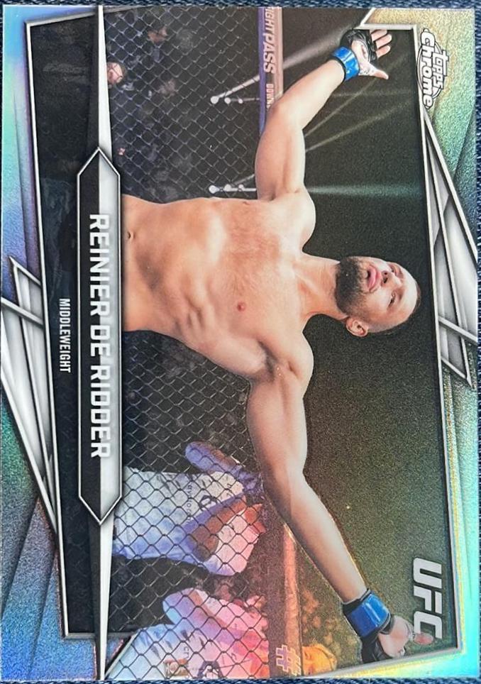 Reinier de Ridder 2026 Topps Chrome UFC Base #38 Refractor
