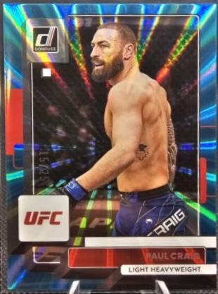 Paul Craig 2023 Panini Donruss UFC Base #77 Teal Laser