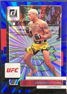 Charles Oliveira 2023 Panini Donruss UFC Base #158 Blue Laser