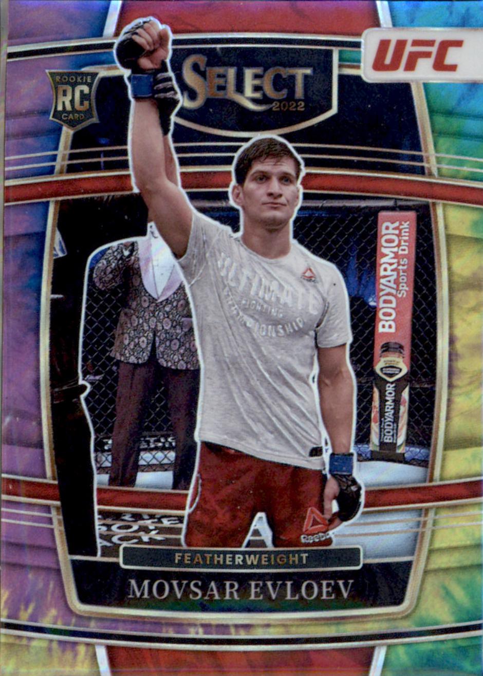 Movsar Evloev 2022 Panini Select UFC Concourse #43 Tie Dye
