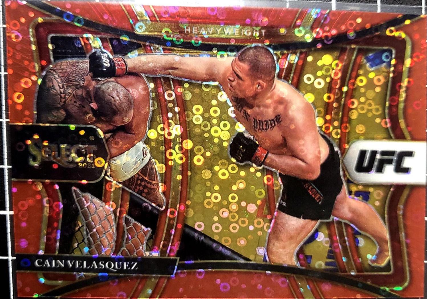Cain Velasquez 2021 Panini Select UFC Premier Level #177 Red Disco