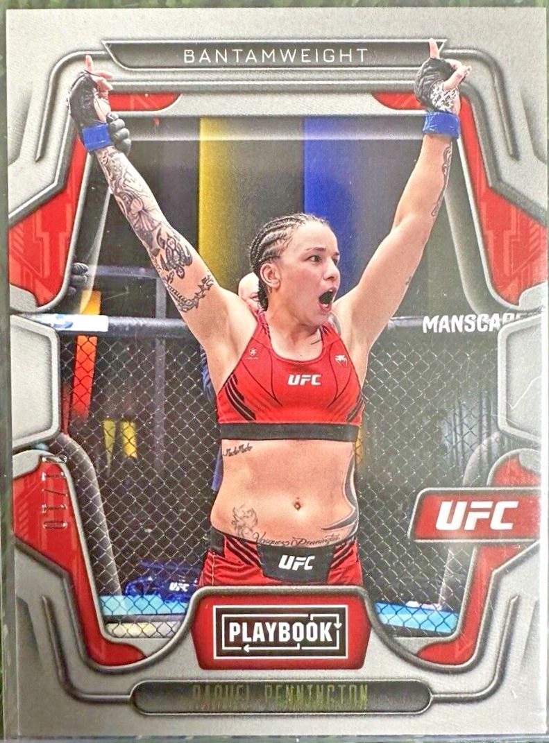 Raquel Pennington 2023 Panini Chronicles UFC Base Playbook #111 Gold