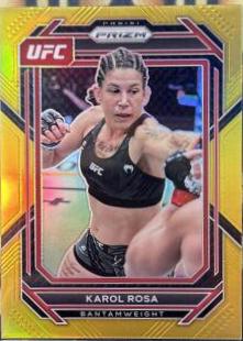 Karol Rosa 2023 Panini Prizm UFC Base #130 Gold