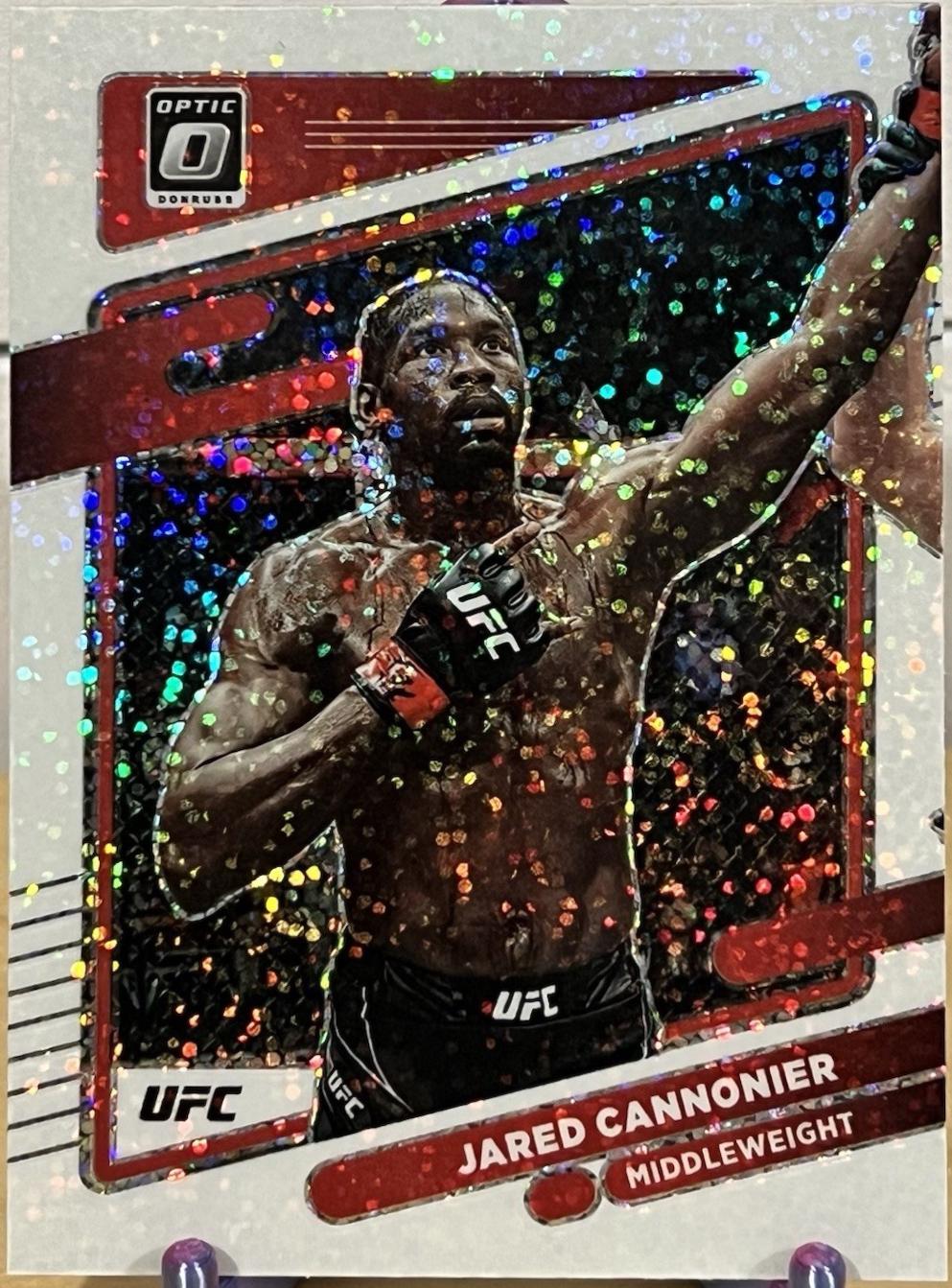 Jared Cannonier 2022 Panini Donruss Optic UFC Base #26 White Sparkle