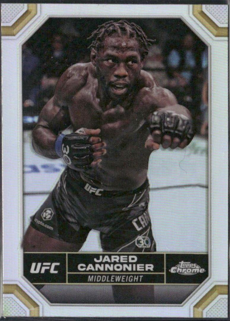 Jared Cannonier 2024 Topps Chrome UFC Base #92 Refractor