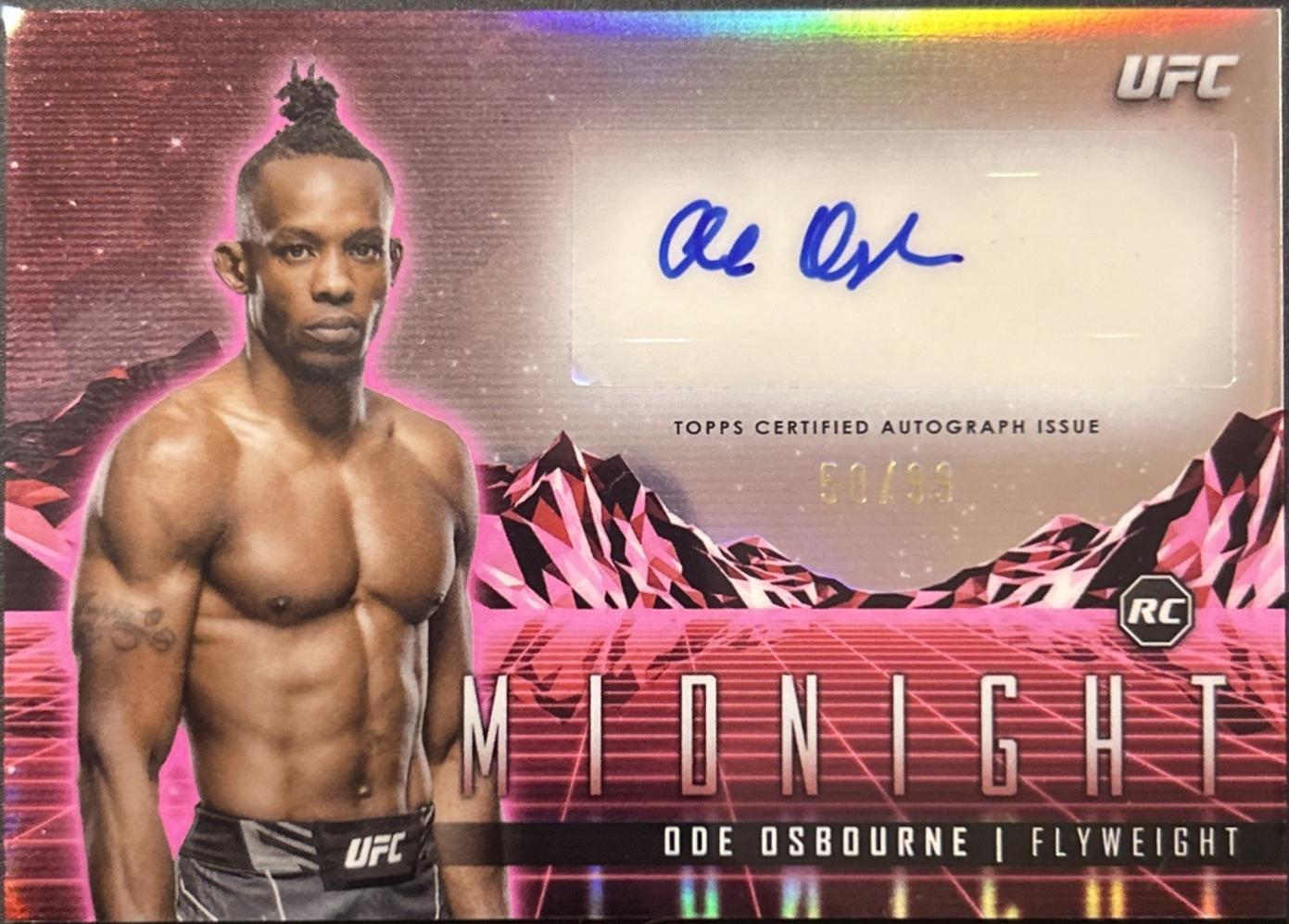 Ode Osbourne 2024 Topps Midnight UFC Horizon Signatures #HS-OOE Twilight