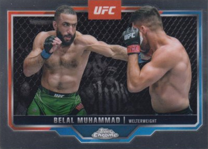 Belal Muhammad 2025 Topps Chrome UFC Base #126 Red Refractor