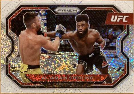 Aljamain Sterling 2021 Panini Prizm UFC Base #152 White Sparkle