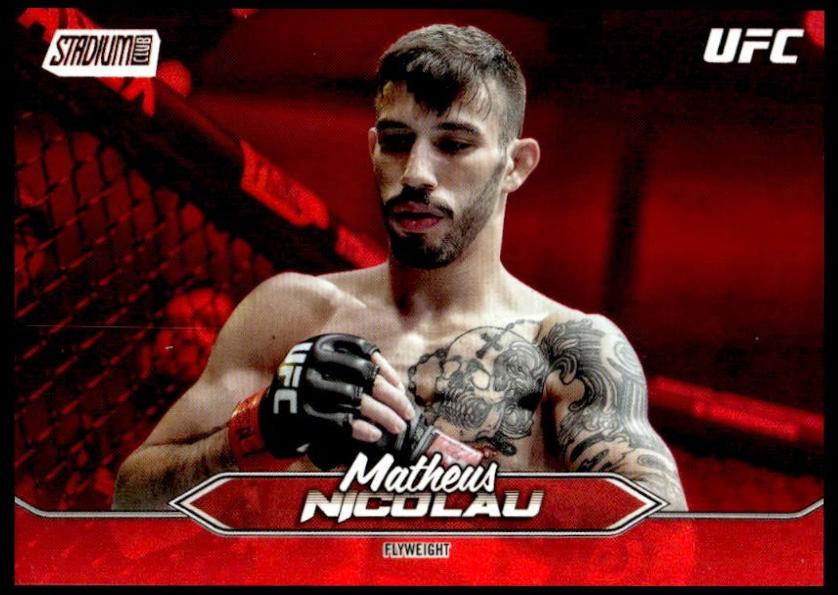 Matheus Nicolau 2025 Topps Stadium Club UFC Base #42 Red