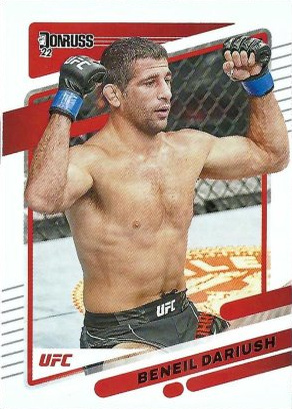 Beneil Dariush 2022 Panini Donruss UFC Base #25 Pink Laser