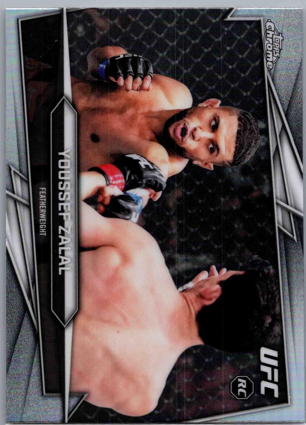 Youssef Zalal 2026 Topps Chrome UFC Base #48 Refractor