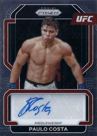 Paulo Costa 2022 Panini Prizm UFC Signatures #6 Black