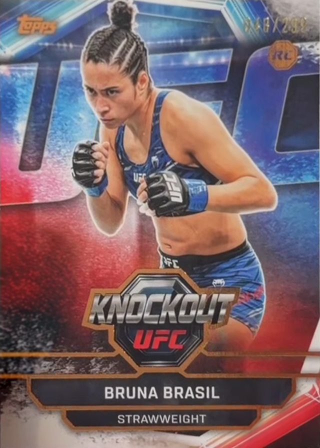 Bruna Brasil 2026 Topps Knockout UFC Base #83 Orange