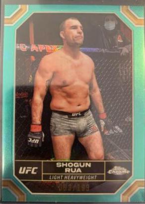Mauricio Rua 2024 Topps Chrome UFC Base #130 Aqua Refractor