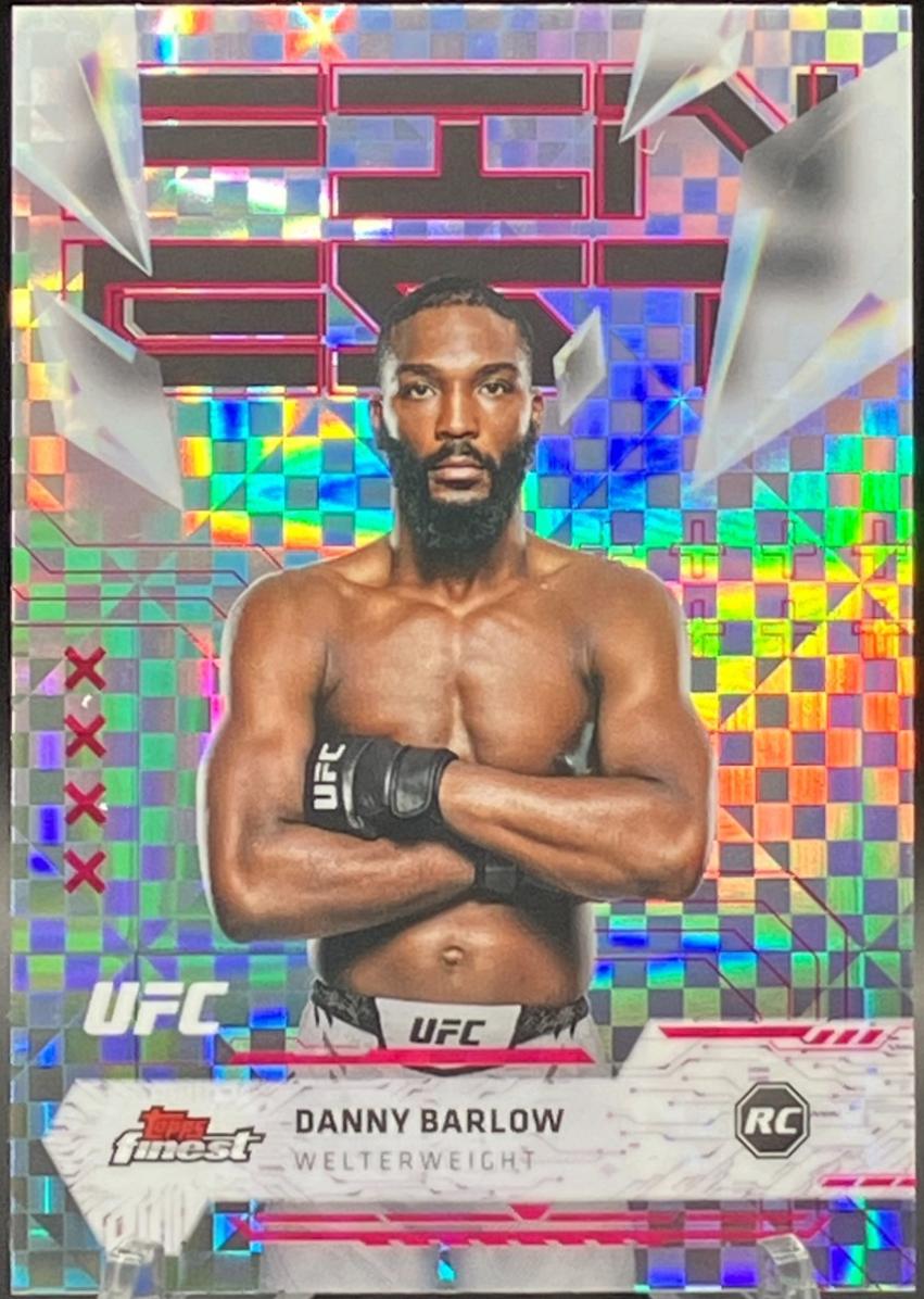 Danny Barlow 2025 Topps Finest UFC Base Uncommon #103 Checkerboard Refractor