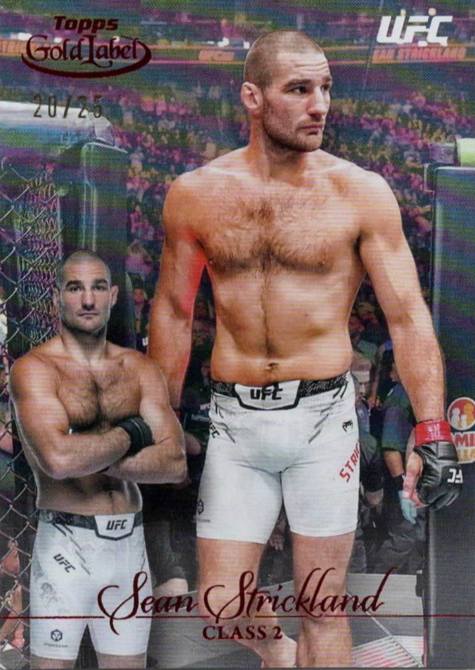 Sean Strickland 2024 Topps Gold Label UFC Base Class II #31 Red