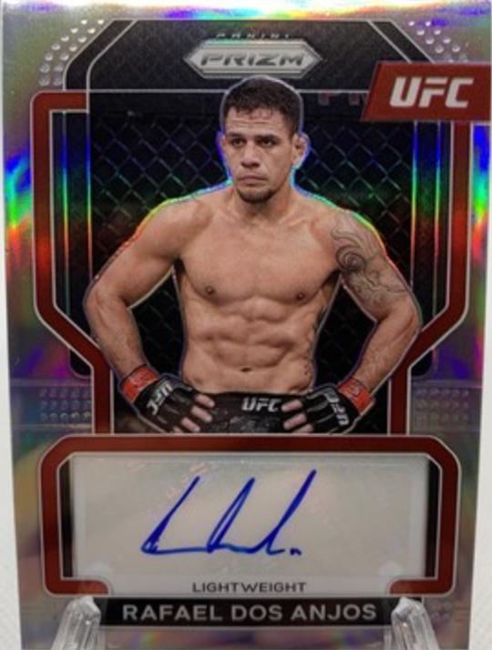 Rafael Dos Anjos 2022 Panini Prizm UFC Signatures #4 Silver
