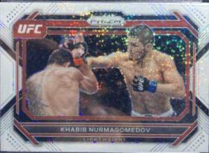 Khabib Nurmagomedov 2023 Panini Prizm UFC Base #45 White Sparkle