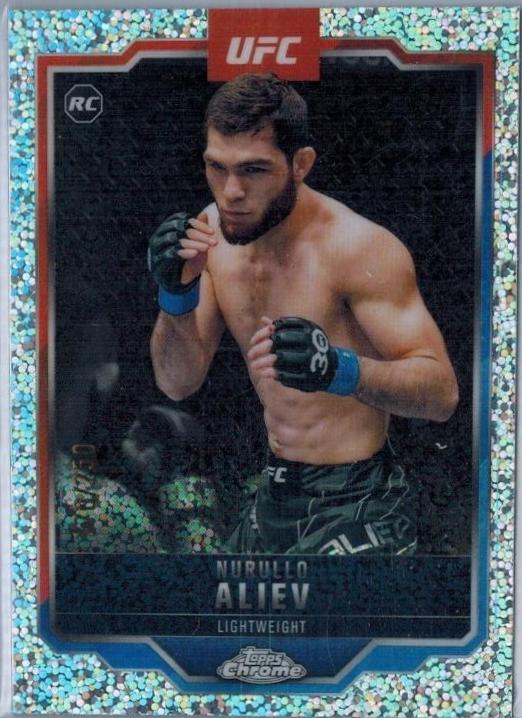 Nurullo Aliev 2025 Topps Chrome UFC Base #105 Speckle Refractor