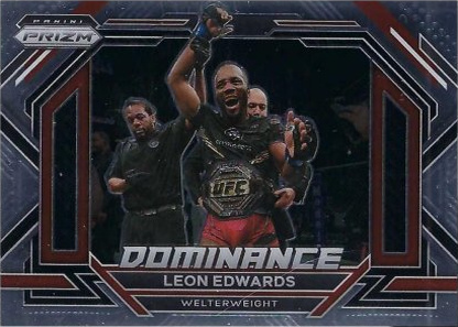Leon Edwards 2023 Panini Prizm UFC Dominance #2 Black