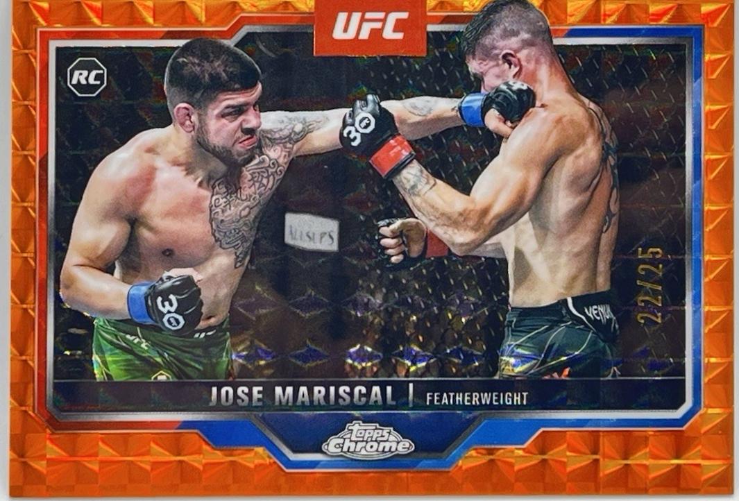 Jose Mariscal 2025 Topps Chrome UFC Base #88 Orange Refractor