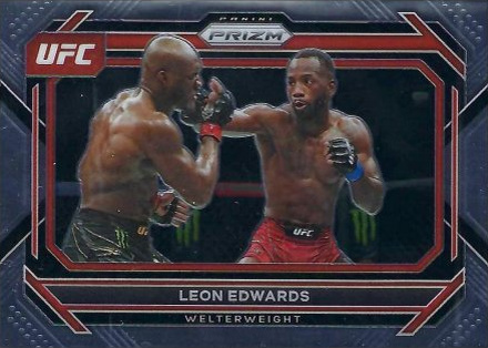 Leon Edwards 2023 Panini Prizm UFC Base #65 Black