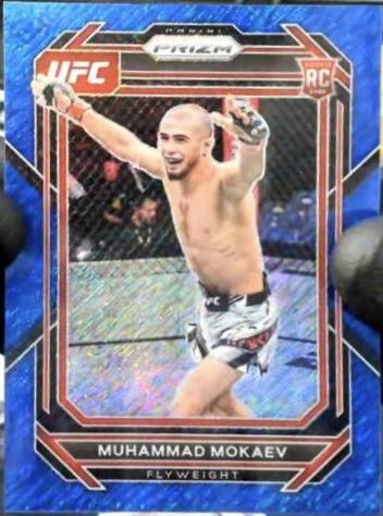 Muhammad Mokaev 2023 Panini Prizm UFC Base #124 Blue Shimmer