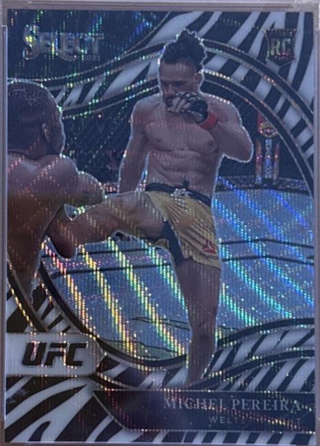 Michel Pereira 2021 Panini Select UFC Octagonside #262 Zebra