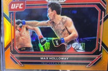 Max Holloway 2023 Panini Prizm UFC Base #67 Orange