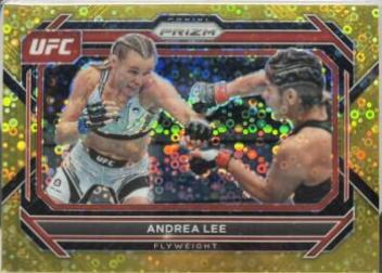 Andrea Lee 2023 Panini Prizm Under Card UFC Base #86 Gold