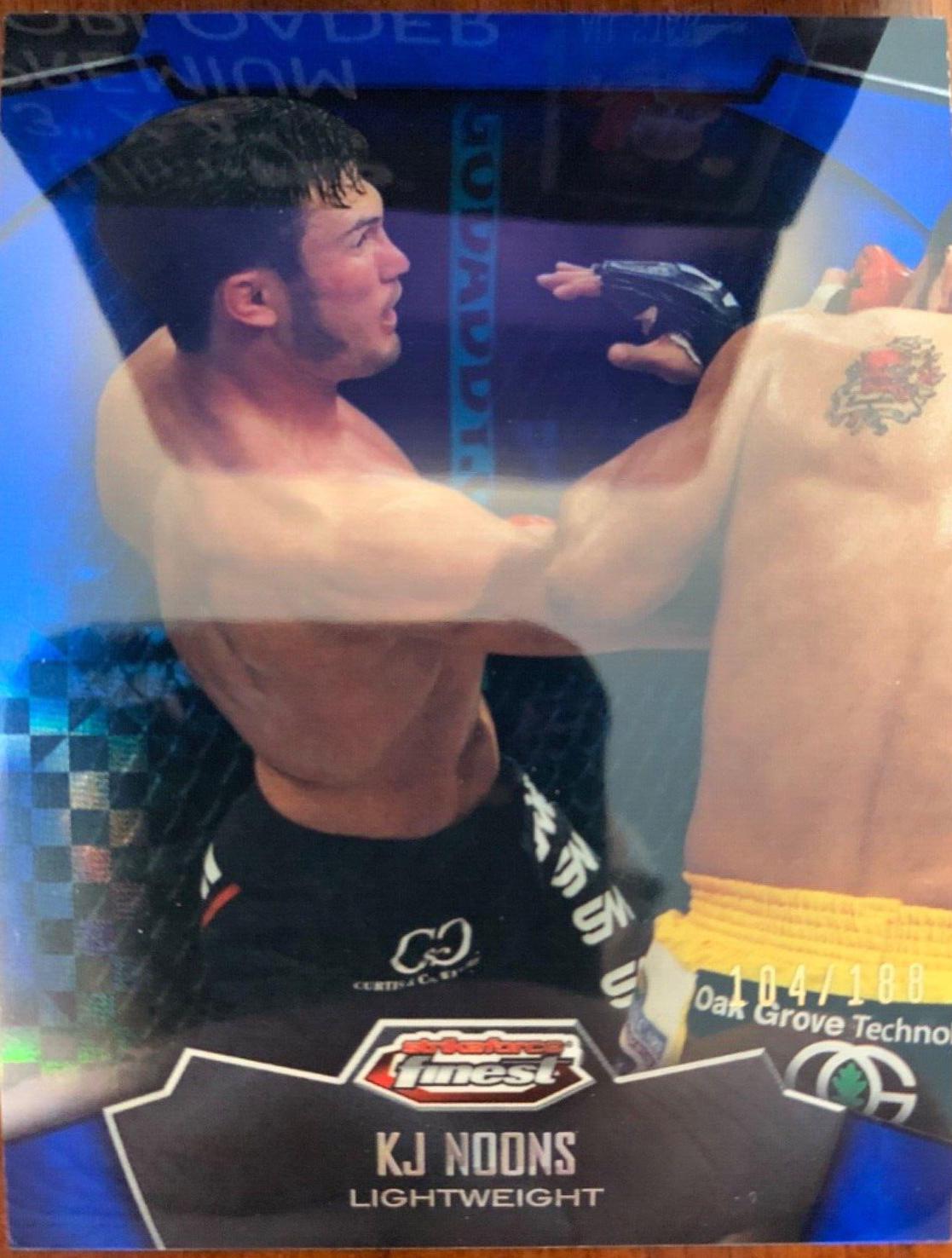 KJ Noons 2012 Topps Finest UFC Base #85 Xfractor