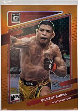 Gilbert Burns 2022 Panini Donruss Optic UFC Base #82 Orange