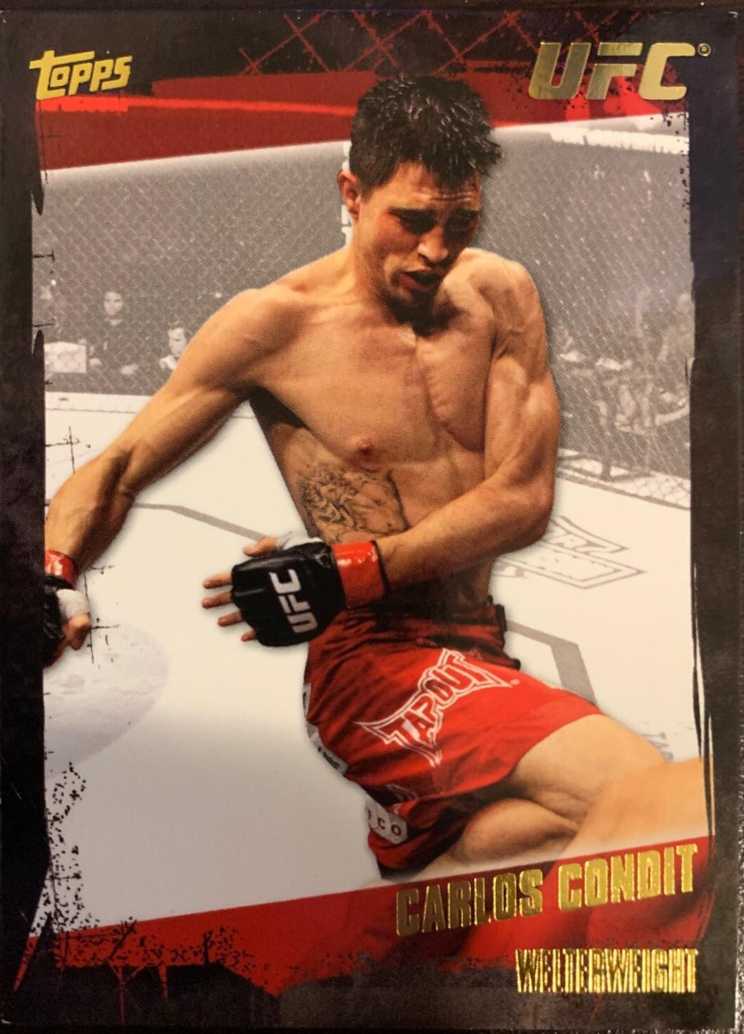 Carlos Condit 2010 Topps UFC Base #38 Gold