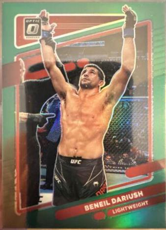 Beneil Dariush 2022 Panini Donruss Optic UFC Base #22 Green