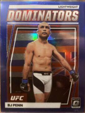 BJ Penn 2023 Panini Donruss Optic UFC Dominators #12 Blue