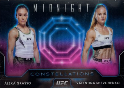 Valentina Shevchenko / Alexa Grasso 2024 Topps Midnight UFC Constellations #CO-22 Daybreak