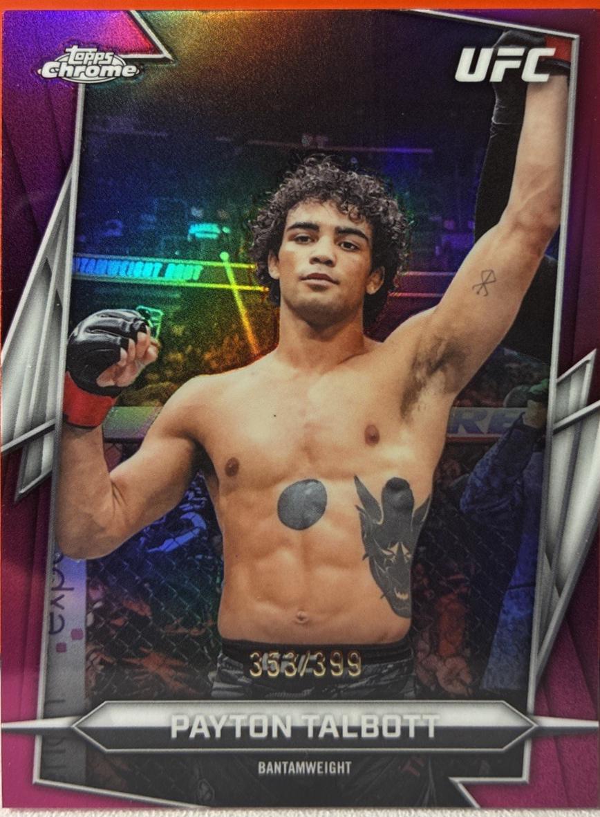 Payton Talbott 2026 Topps Chrome UFC Base #17 Magenta Refractor