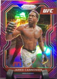Jared Cannonier 2021 Panini Prizm UFC Base #44 Purple