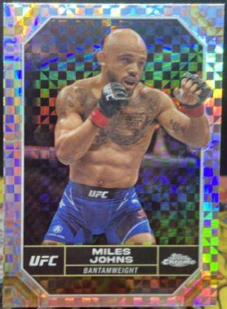 Miles Johns 2024 Topps Chrome UFC Base #140 X-Fractor