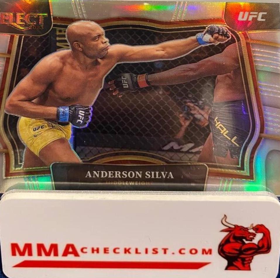 Anderson Silva 2023 Panini Select UFC Octagonside #214 Silver