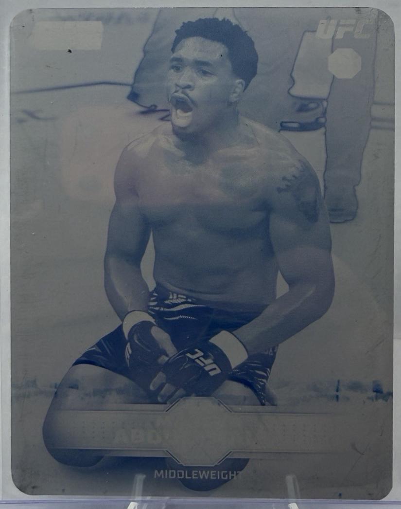 Mansur Abdul-Malik 2026 Topps Stadium Club UFC Base #162 Black and White
