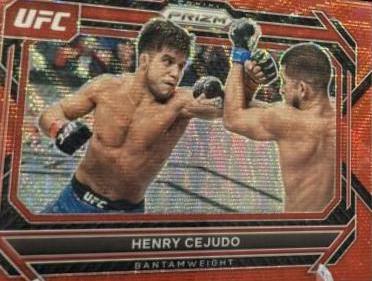 Henry Cejudo 2023 Panini Prizm UFC Base #52 Ruby Wave