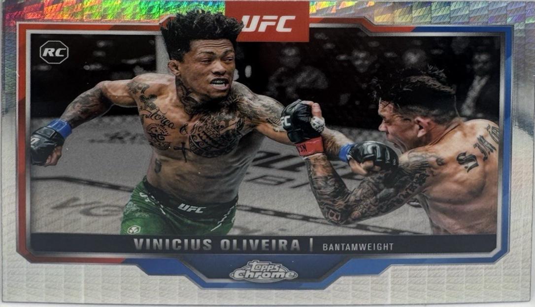 Vinicius Oliveira 2025 Topps Chrome UFC Base #9 Prism Refractor